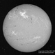 The sun on May 23, 1967. The bright spot in the middle near the top of the sun produced a dramatic solar flare.